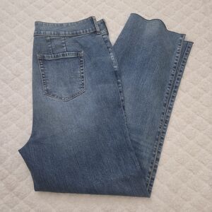 Straight Leg Women’s Jeans in Medium Blue